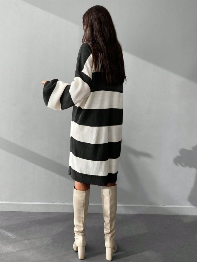 Vestido Malha RARA Urban Stripes