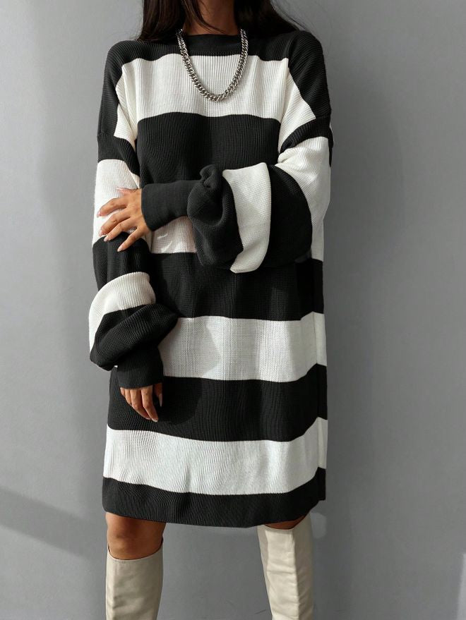 Vestido Malha RARA Urban Stripes